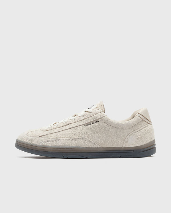 Stone Island SUEDE LEATHER LACE-UP SNEAKER beige