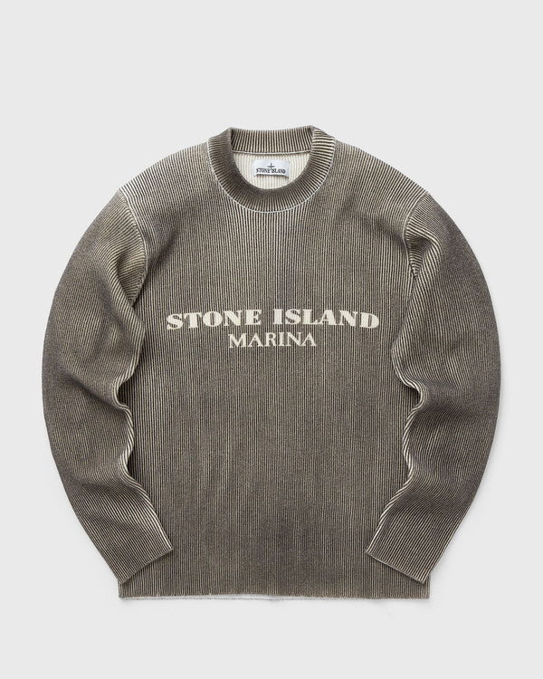 Stone Island Marina Printed Wool Blend Crewneck Sweater