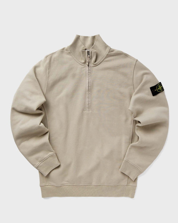 Stone Island Brushed Organic Cotton Fleece Halt Zip Sweatshirt