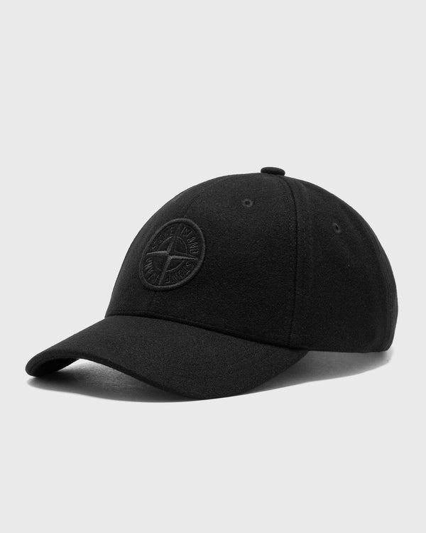 Stone Island FLANELLA WOOL NYLON 6-PANEL CAP black