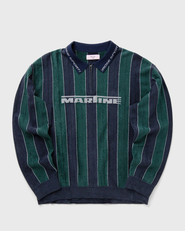 Martine Rose SPORTY LOGO POLO black|green