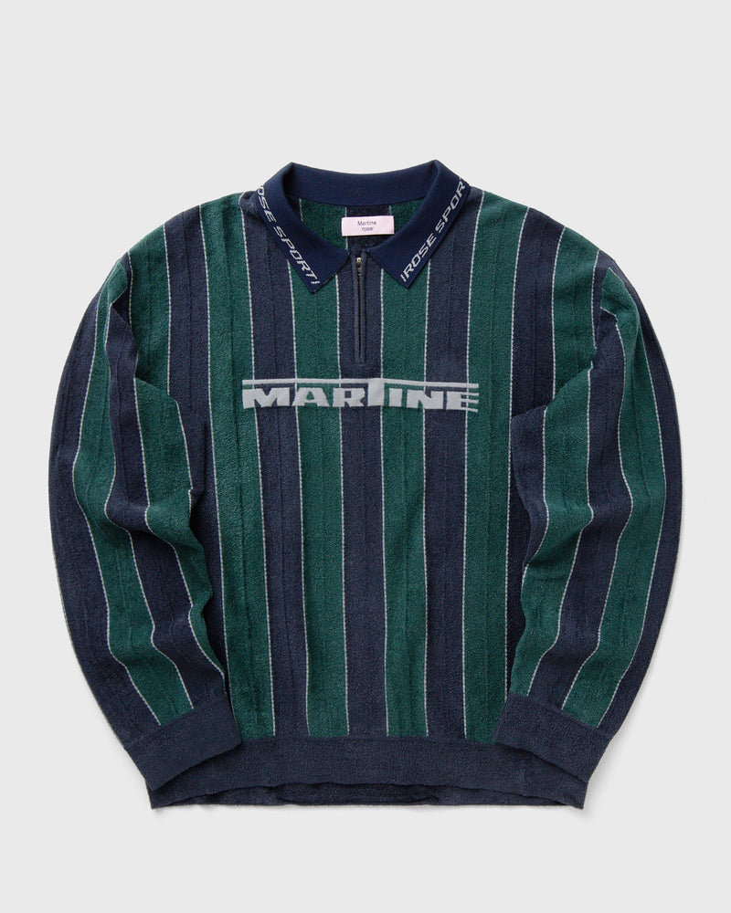 Martine Rose SPORTY LOGO POLO black|green