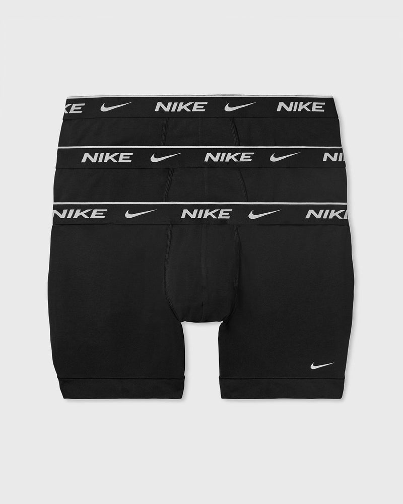 Nike EVERYDAY COTTON STRETCH BOXER BRIEF 3-PACK black