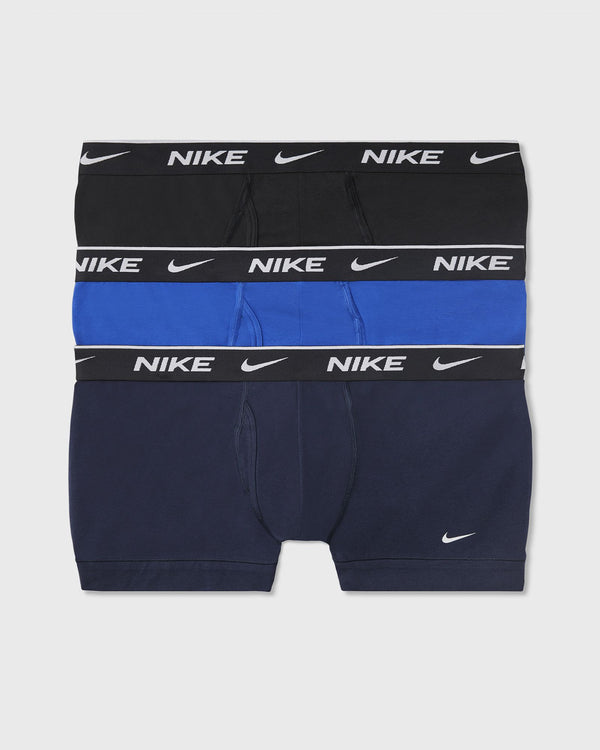 Nike EVERYDAY COTTON STRETCH TRUNK 3-PACK black|blue