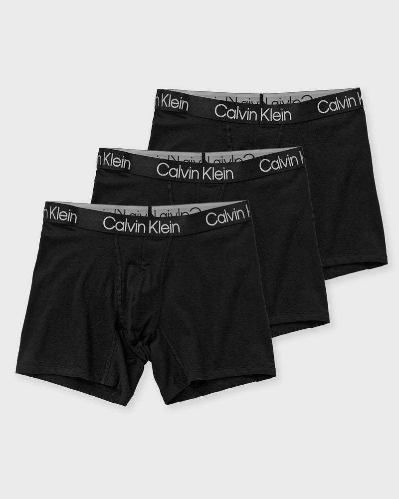Calvin Klein Underwear MODERN STRUCTURE COTTON BOXER BRIEF 3PK black