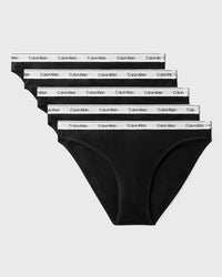 Calvin Klein Underwear Womens Icon Logo (Mpp) Bikini 5-Pack Black