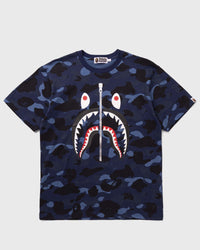 A Bathing Ape Color CAMO Shark TEE blue