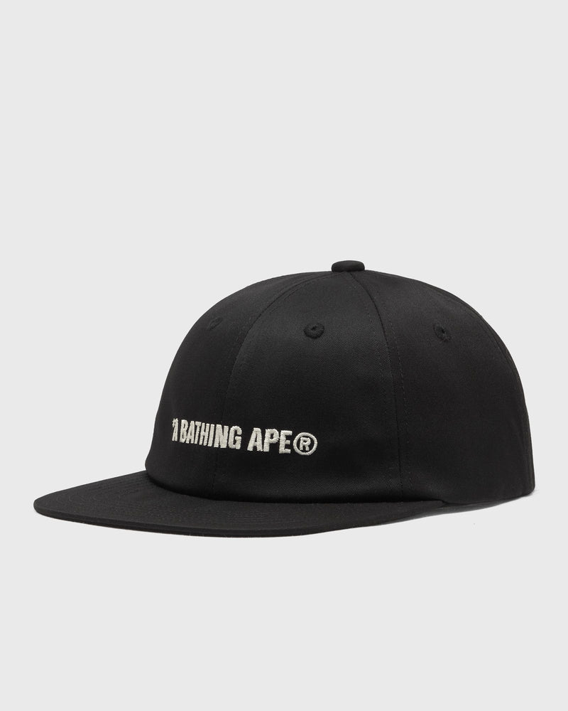 A Bathing Ape Logo Panel Cap Black