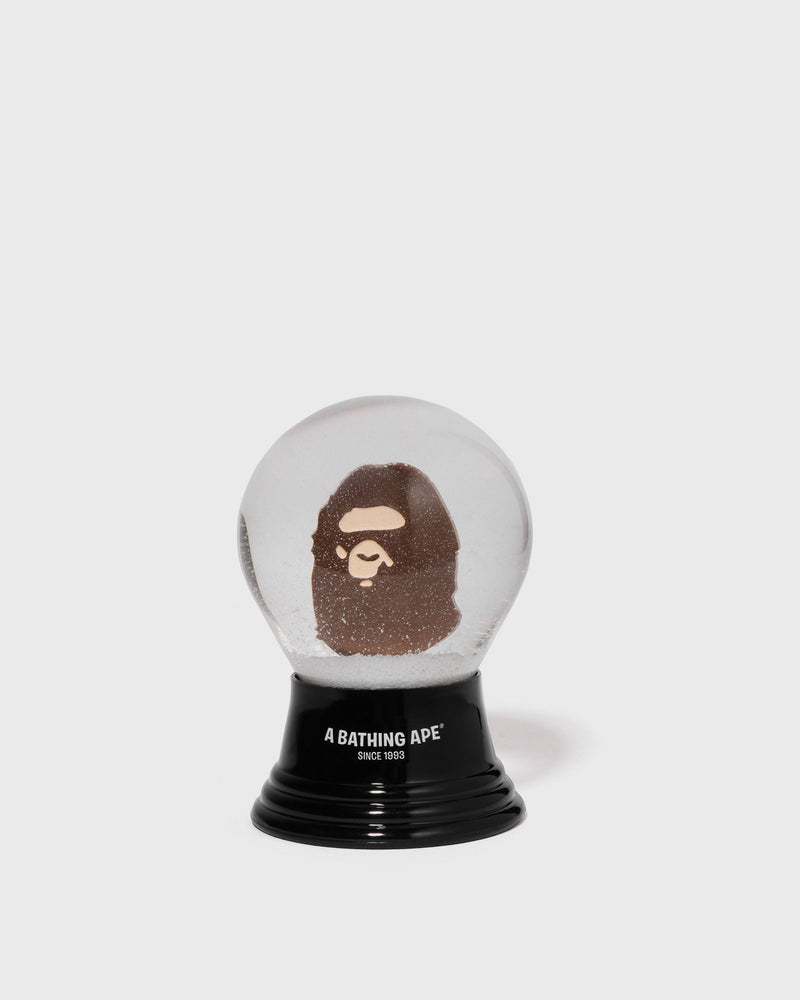 A Bathing Ape Ape Head Snow Globe Brown