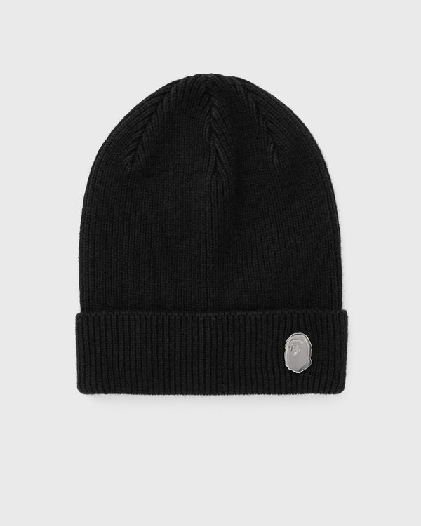 A Bathing Ape ONE POINT KNIT CAP black