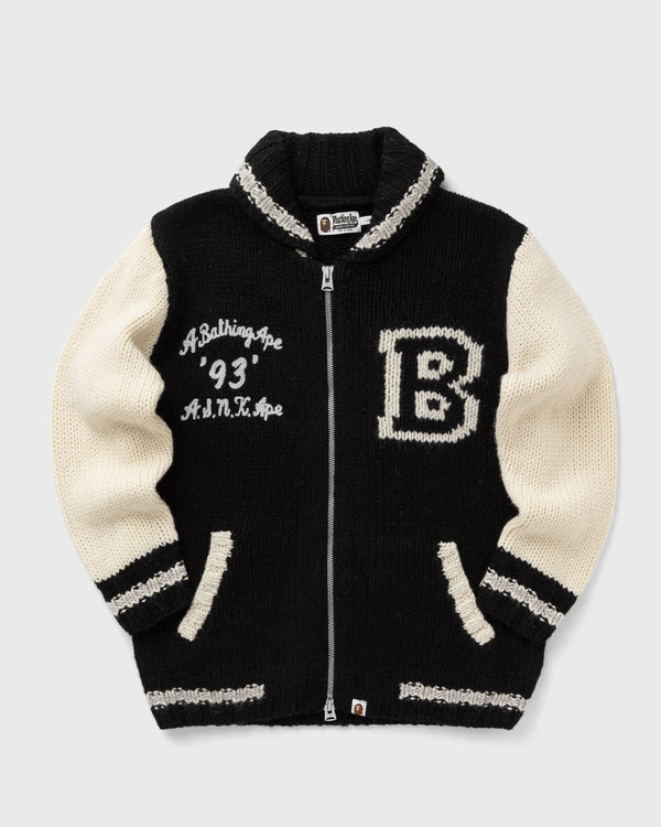 A Bathing Ape A BATHING APE COWICHAN CARDIGAN black|beige