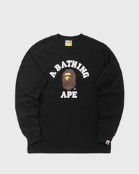 A Bathing Ape College LS TEE black