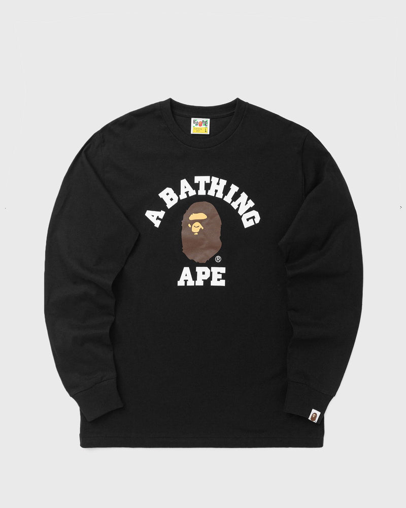 A Bathing Ape College LS TEE black