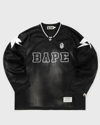 A Bathing Ape LINE CAMO Multilogo Relaxed FIT Football Jersey black
