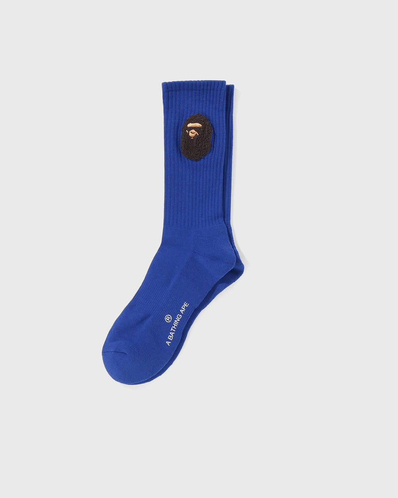 A Bathing Ape BALLOON YARN APE HEAD SOCKS blue