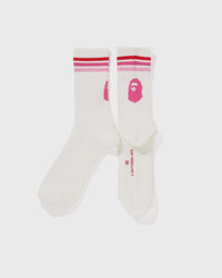 A Bathing Ape BAPE LINE Socks white
