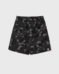 A Bathing Ape Color Camo Ape Head One Point Beach Shorts Black