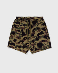 A Bathing Ape 1ST CAMO Jacquard ONE Point Relaxed FIT Sweat Shorts green
