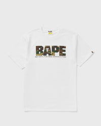 A Bathing Ape Glitch Woodland Camo Army Bape Tee White