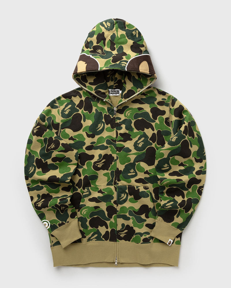 A Bathing Ape ABC CAMO 2ND APE FULL ZIP Hoodie green