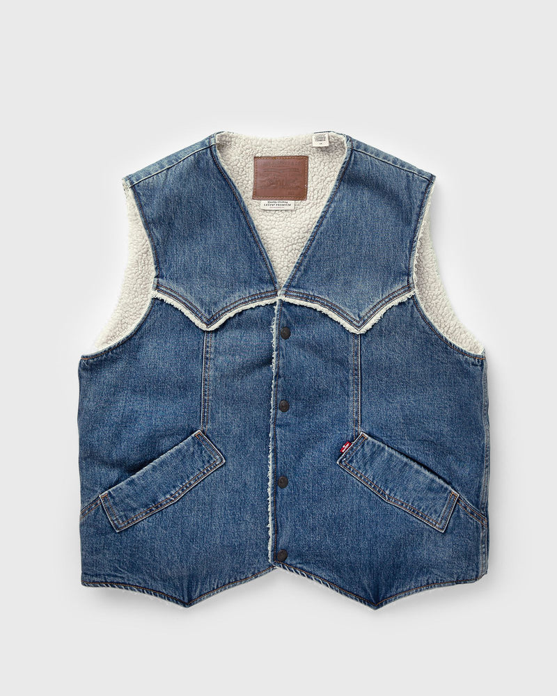 Levis WESTERN DENIM SHERP VEST blue
