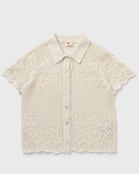 Levis Susanna Floral Crochet Shirt Brown