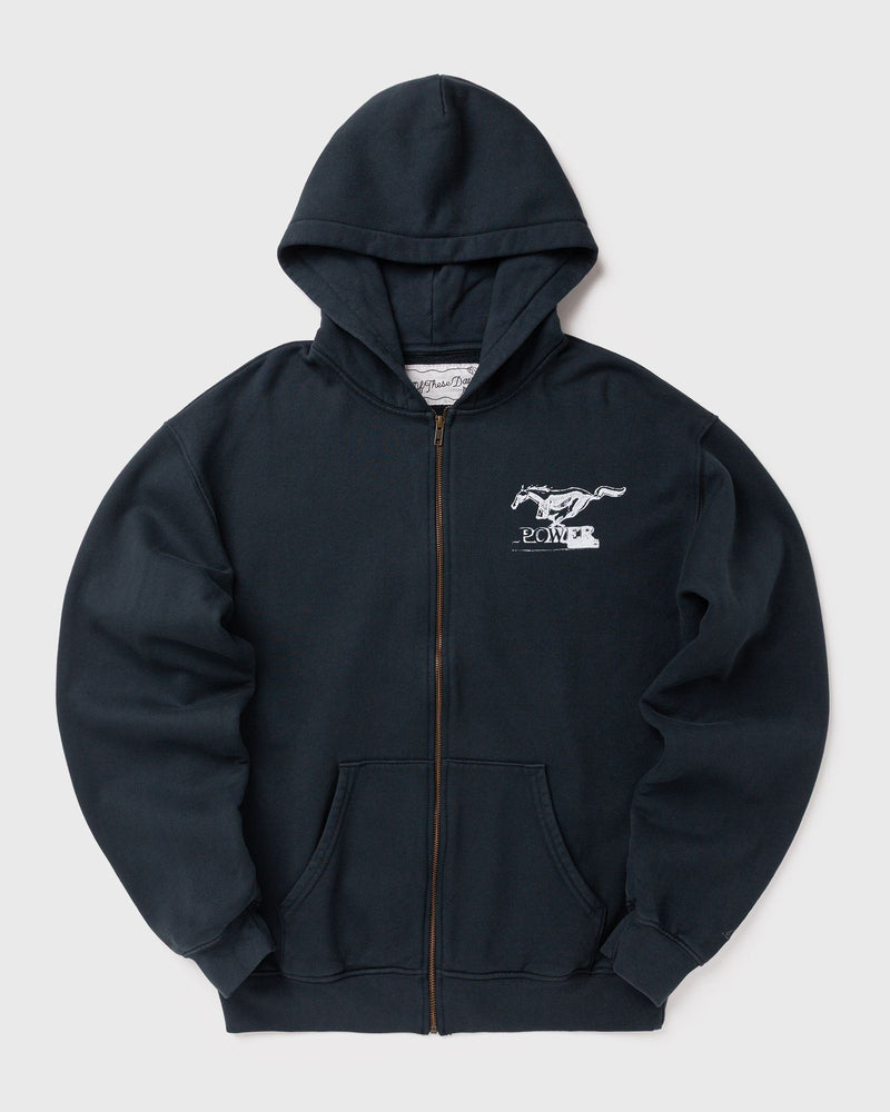 One Of These Days Mustang Cross ZIP UP Hoodie black