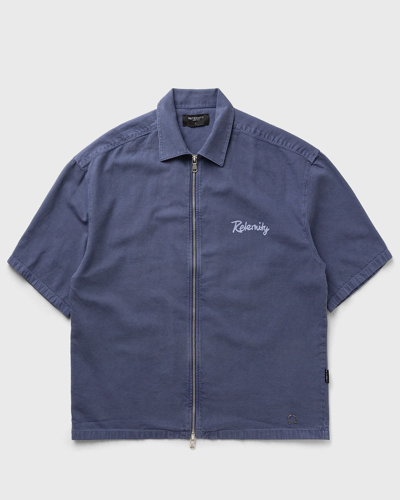 Reternity LUMVO CANVAS ZIP SHIRT blue