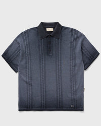 Reternity OIL Washed POLO KNIT Shirt blue