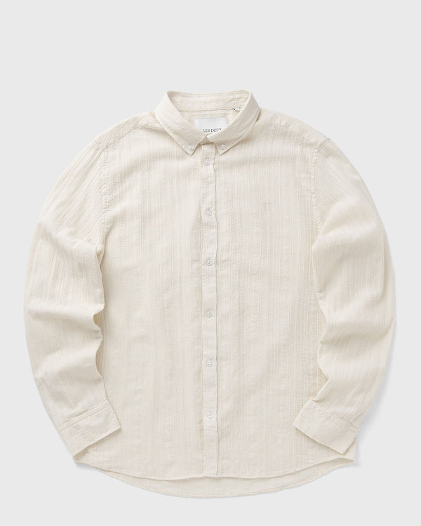 Les Deux Konrad Stripe Structure Shirt beige