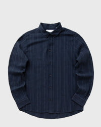 Les Deux Konrad Stripe Structure Shirt blue