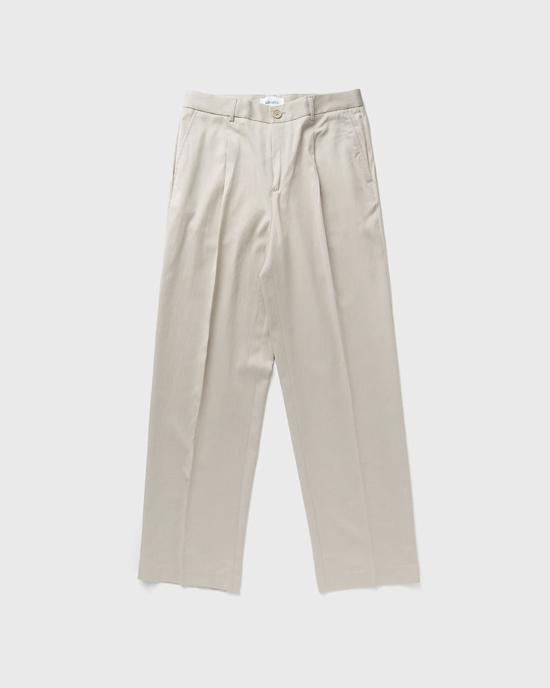 Les Deux Randall Pleated Twill Suit Pants beige