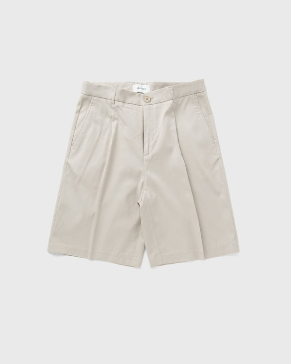 Les Deux Randall Pleated Twill Suiting Shorts beige
