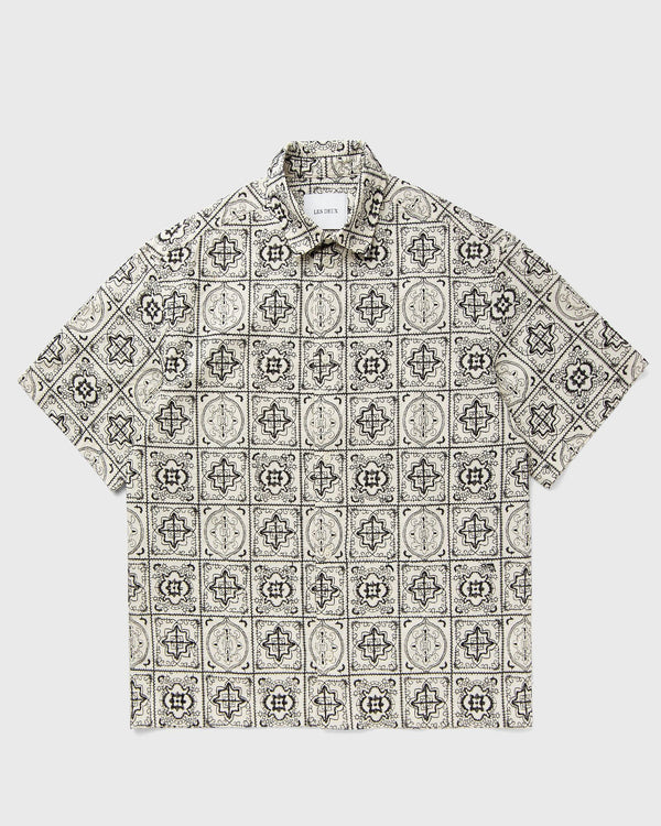Les Deux Larry AOE Tile SS Shirt beige