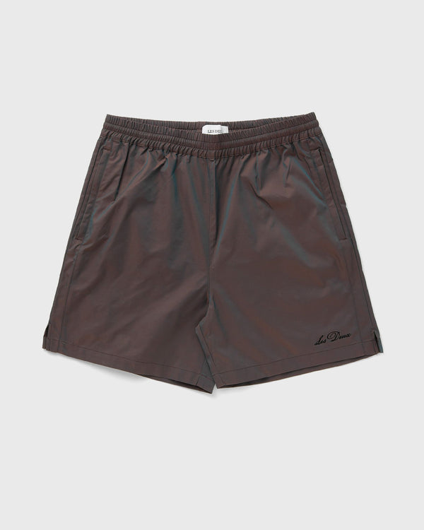 Les Deux Smith Shiny Tech Shorts green