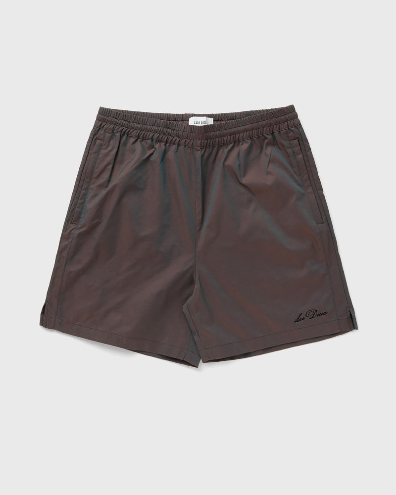 Les Deux Smith Shiny Tech Shorts green