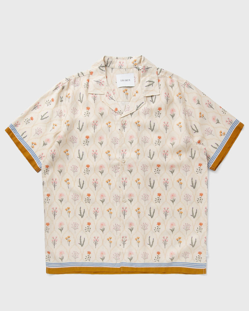 Les Deux Lukas AOP Wild Flowers SS Shirt beige