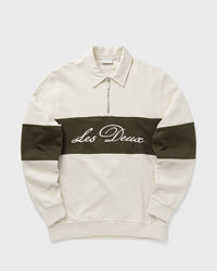 Les Deux Cory Zipper Rugby Sweatshirt Beige