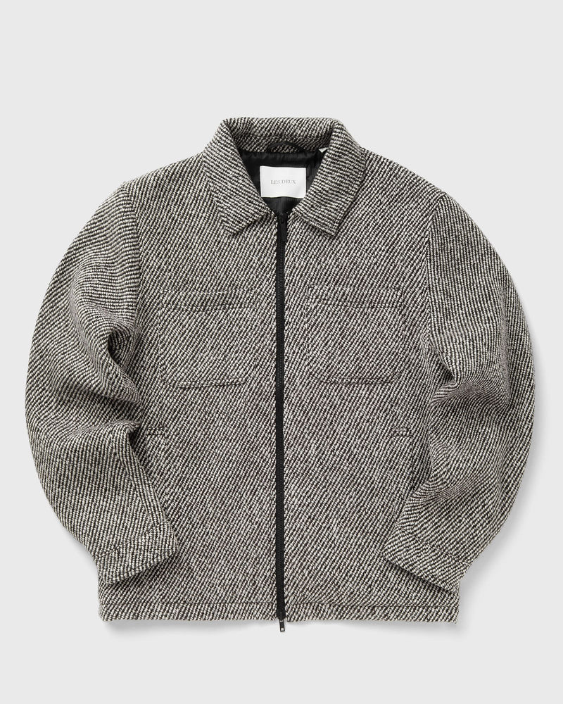 Les Deux Marseille Twill Wool Jacket grey