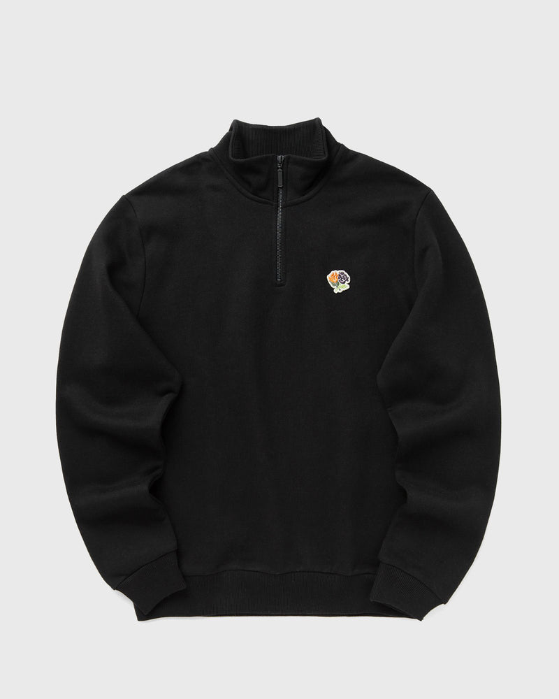 Les Deux Felipe Patch Half-Zip Sweatshirt black