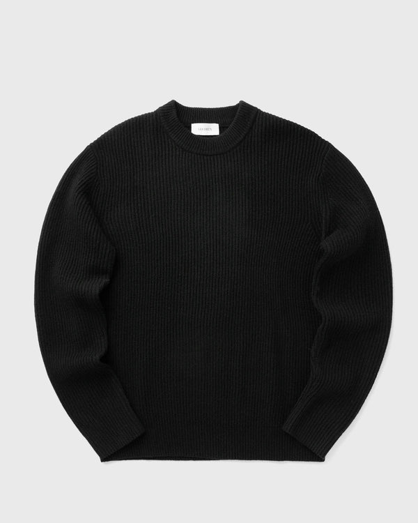 Les Deux Eddie Wool Rib Crewneck Knit black