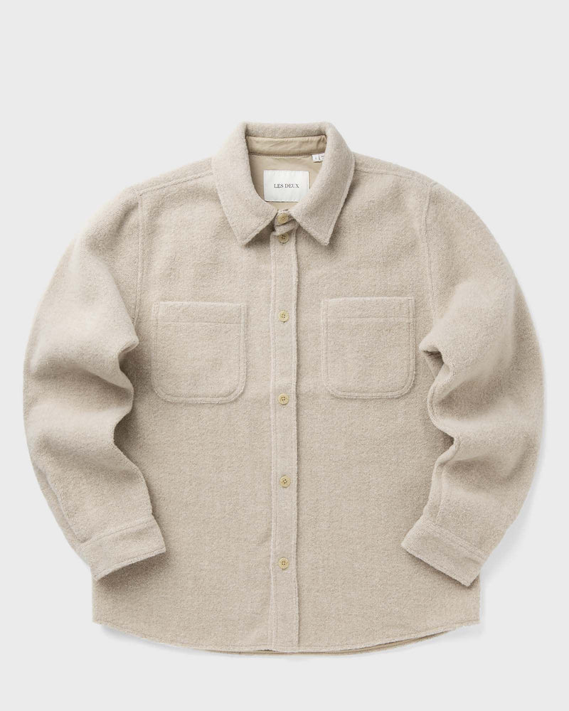 Les Deux Lennon Boucl Overshirt beige