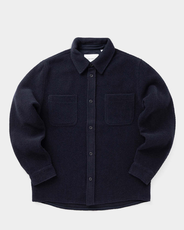 Les Deux Lennon Boucl Overshirt blue