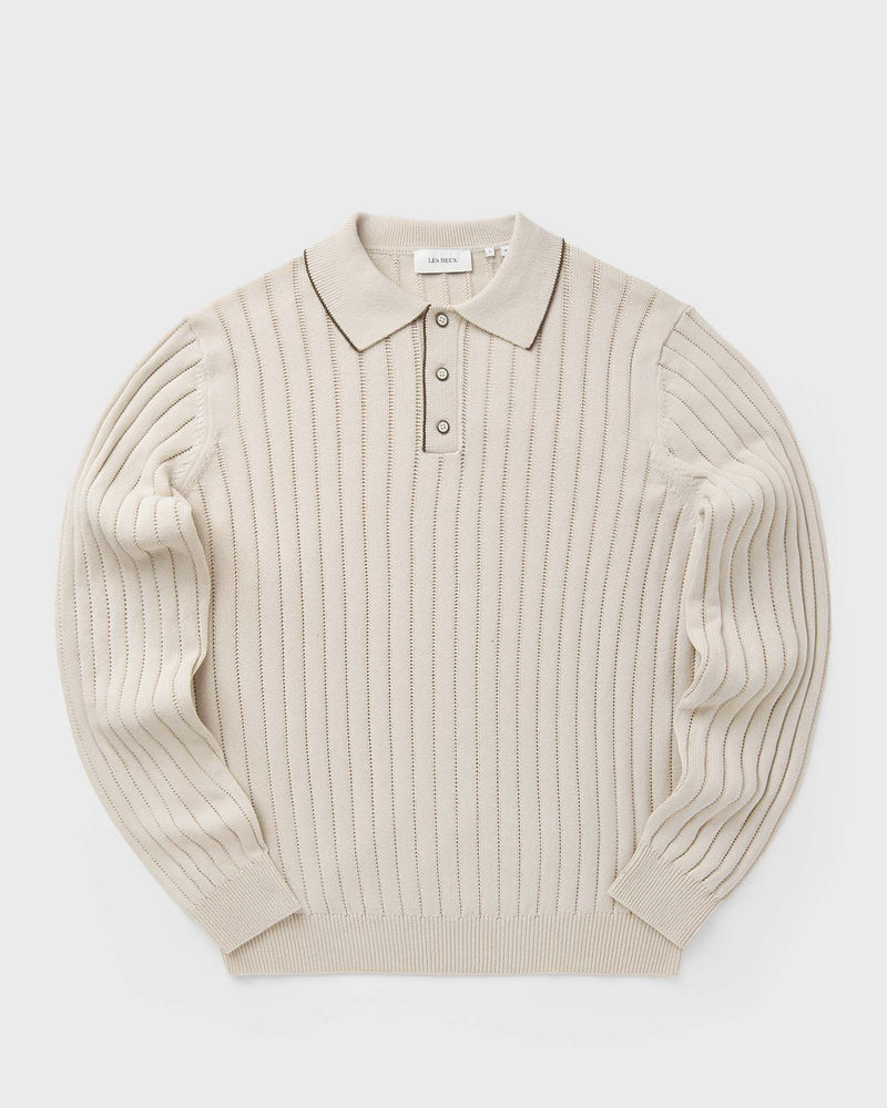 Les Deux Bogart Rugby Polo Knit beige