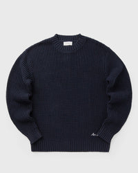 Les Deux Alvin Waffle Crewneck Knit blue