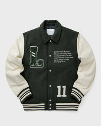 Les Deux Varsity Wool Jacket black|white