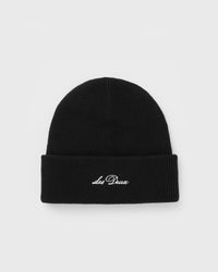 Les Deux Wayne Embroidered Beanie black