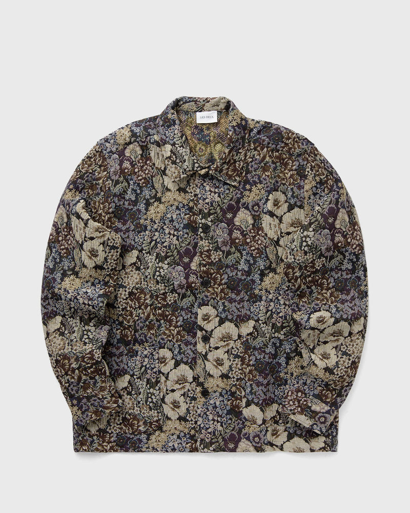 Les Deux Hugh Jacquard Overshirt black