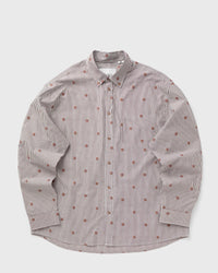 Les Deux Kolton Stripe Basket AOE Shirt red