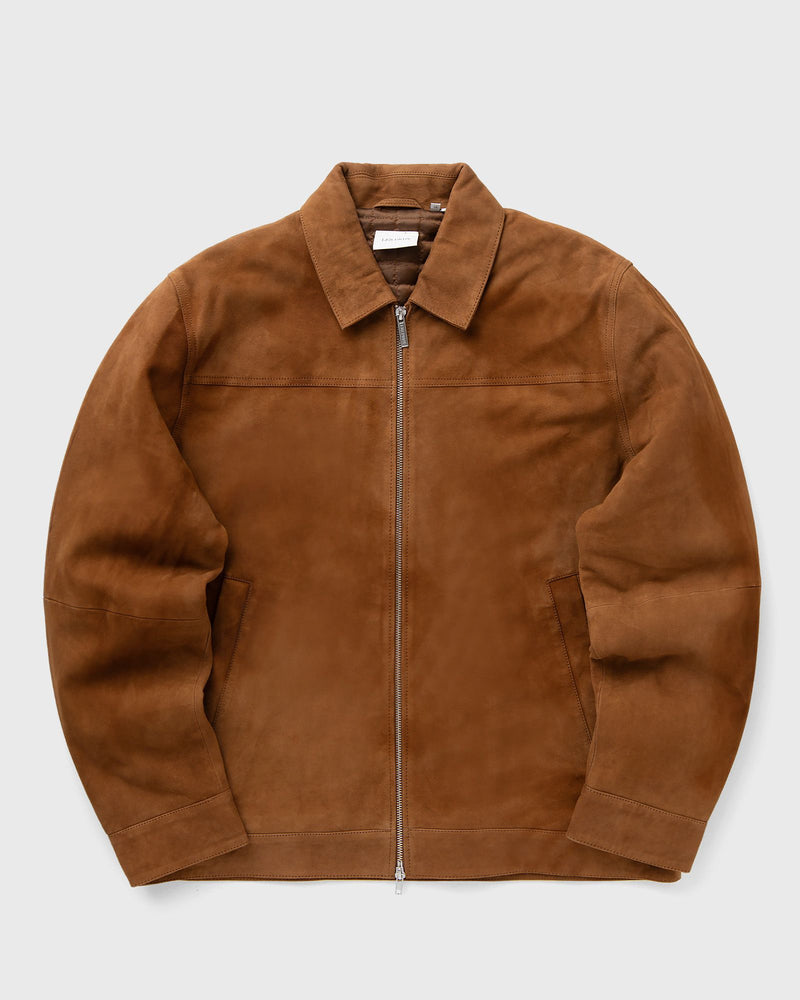 Les Deux Nyle Suede Coach Jacket brown